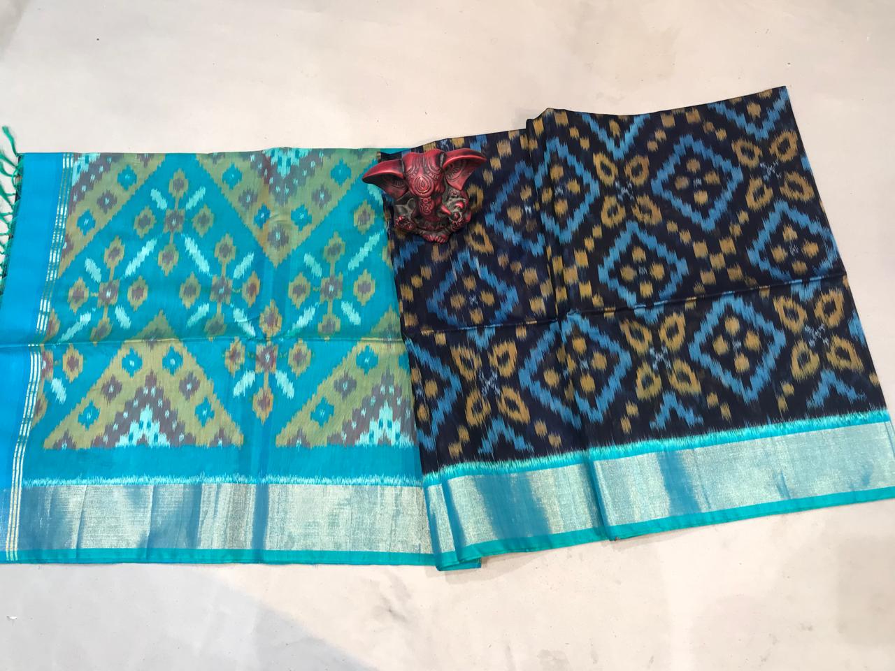 Ikkat Pure Sico Silk