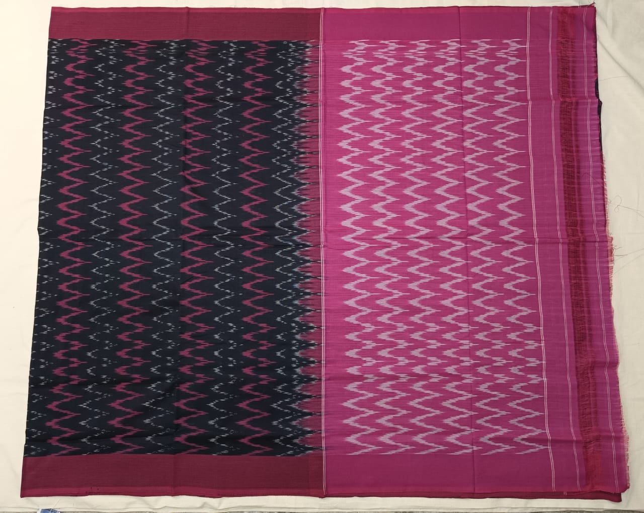 Pure Ikkat handloom mercerised cotton sarees