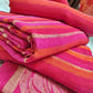 Linen Handloom Saree Rose pallu