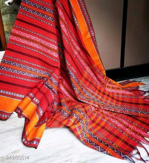 Pure dhaniakhali khadi cotton Handloom saree