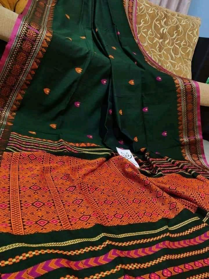 Mercerised Cotton saree with jacquard machine work