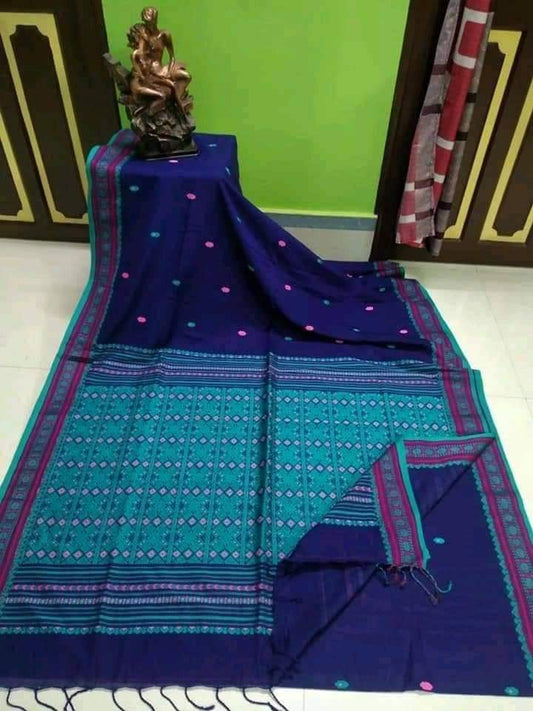 Mercerised Cotton saree with jacquard machine work