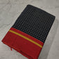 Pure Khadi Cotton Mini check Ganga Jamuna Border Handloom saree