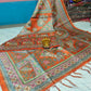 Semi Ghicha Madhubani print Saree