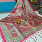 Semi Ghicha Madhubani print Saree