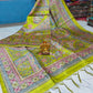 Semi Ghicha Madhubani print Saree