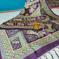 Semi Ghicha Madhubani print Saree