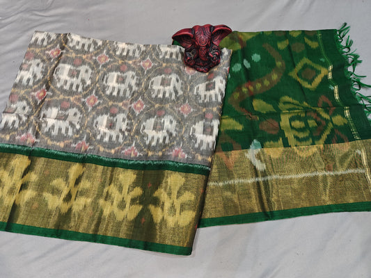 Pochampally Ikkat SICO Silk Handloom Sarees