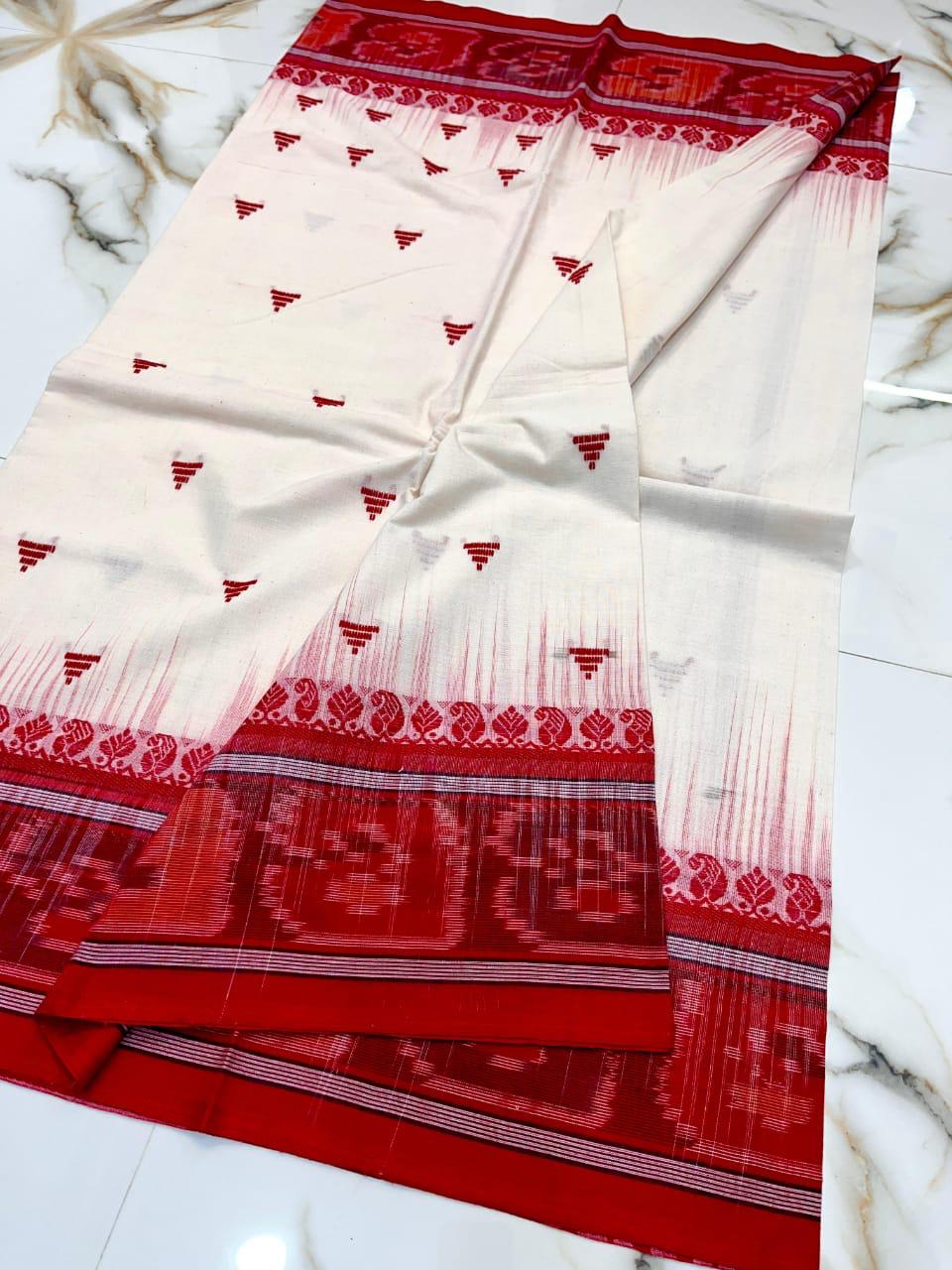 Handloom pure soft cotton original dhonekhali sarees