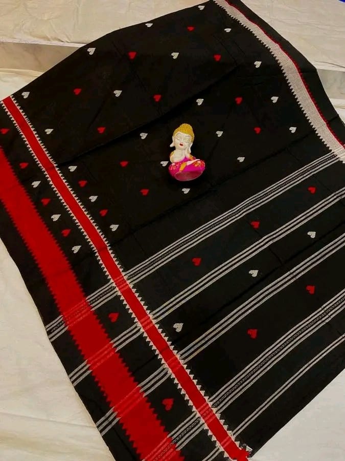 Handloom pure soft cotton original dhonekhali sarees