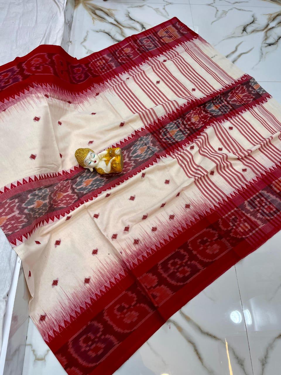 Handloom pure soft cotton original dhonekhali sarees