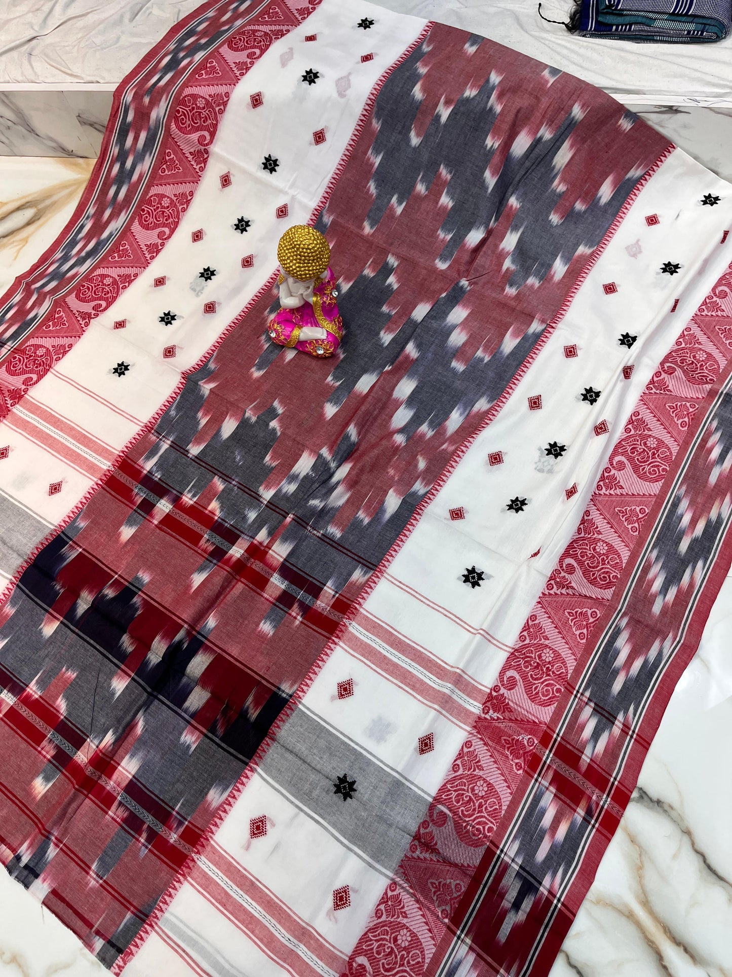 Handloom pure soft cotton original dhonekhali sarees