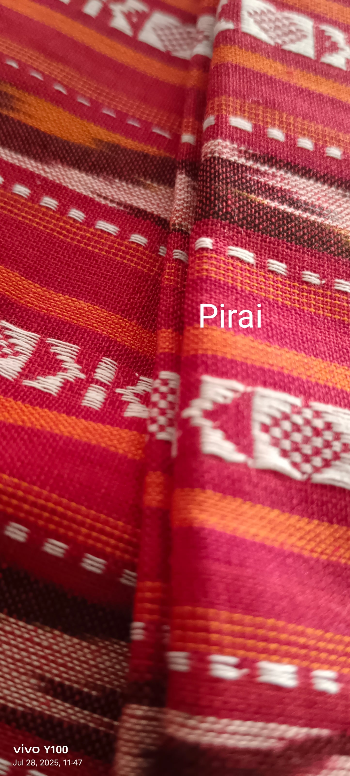 Pure Ikkat dobby cotton fabric material