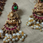 Beautiful antique Lakshmi set with red green stones and pearl