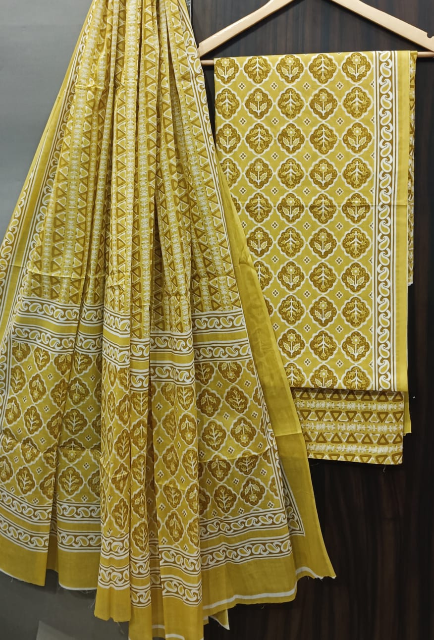 Cotton salwar suit Materials