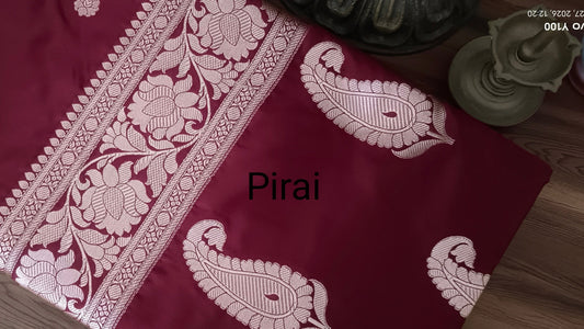 Pure Mashru Silk Saree Zari Work Saree