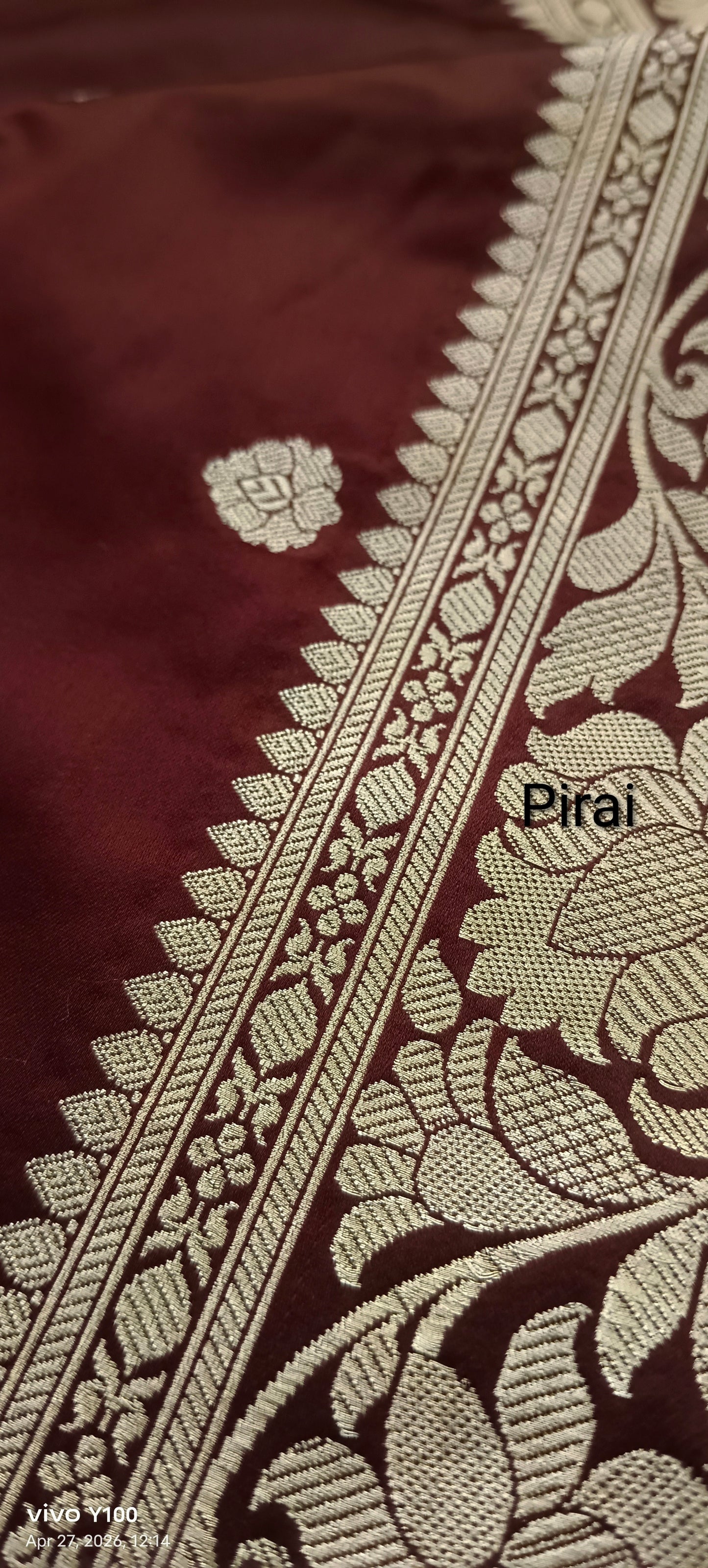Pure Mashru Silk Saree Zari Work Saree