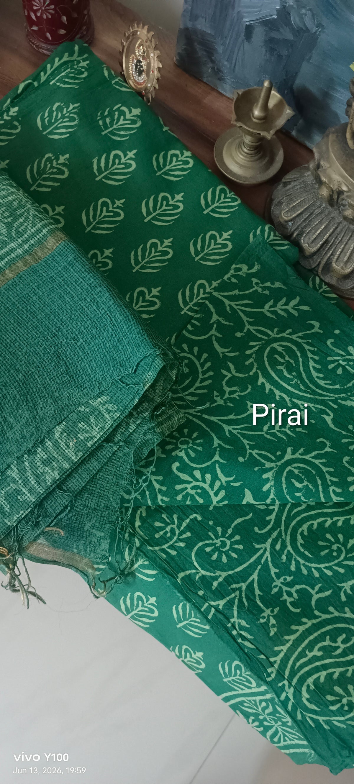 Exclusive Cotton Top With Pure Kota Doriya Dupatta And Cotton Bottom materials