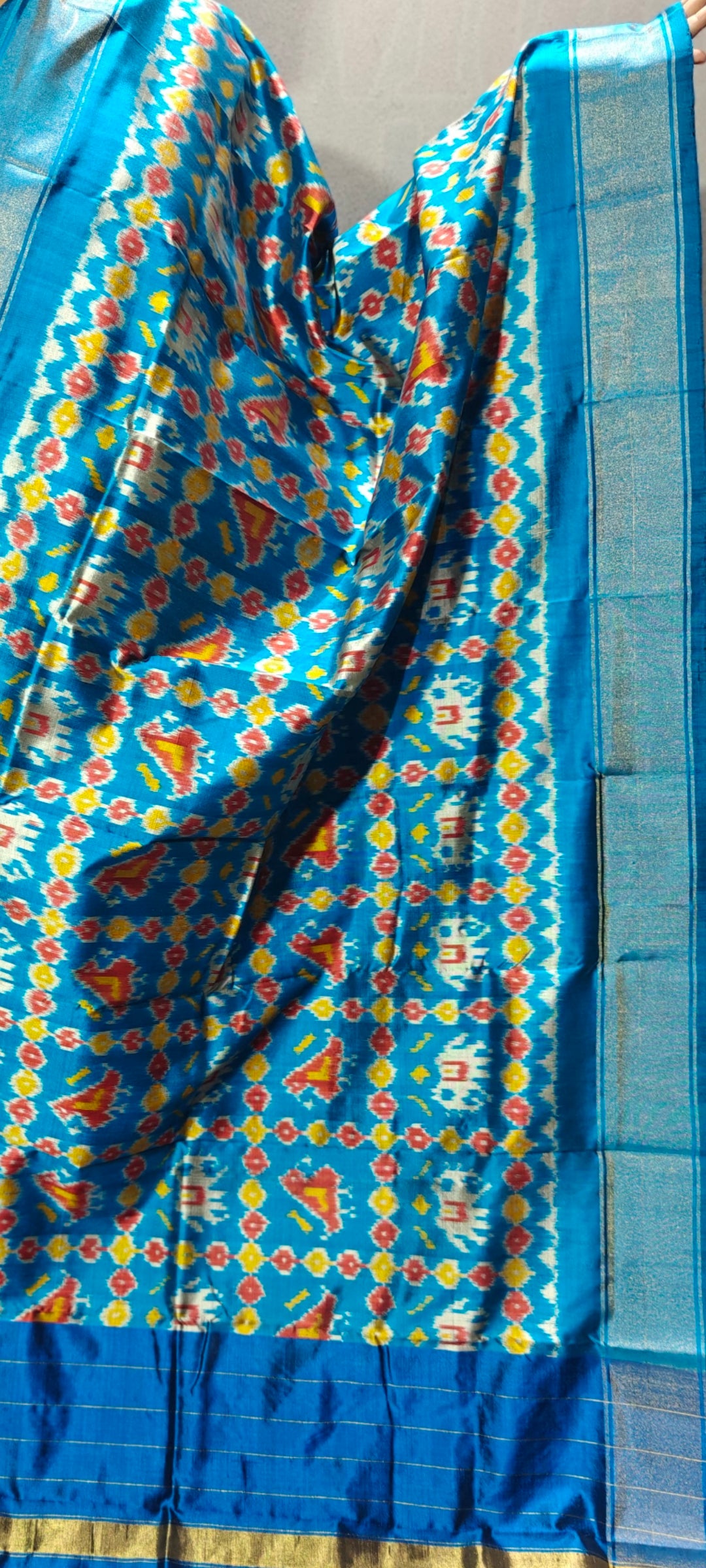 Pochampally IKKAT SILK Handloom Dupatta