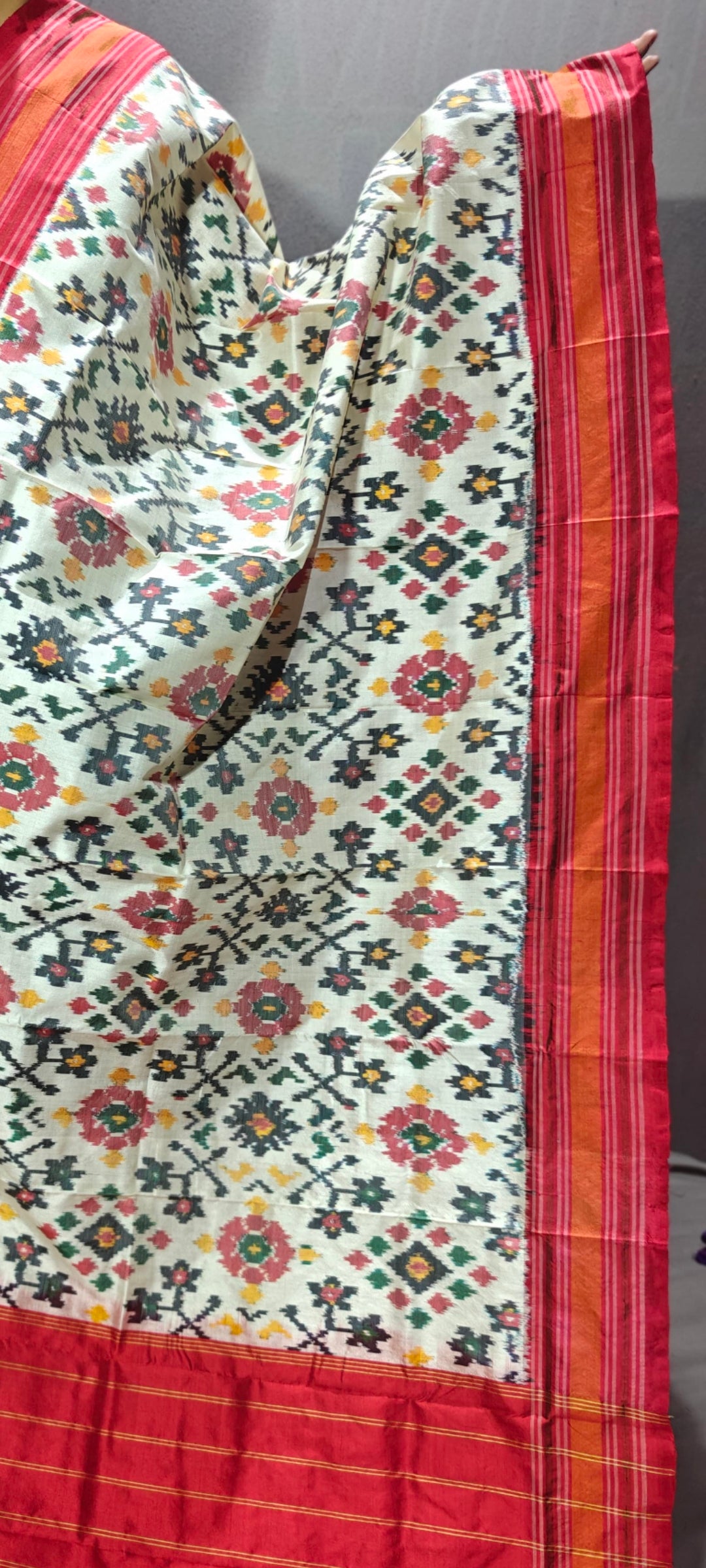 Pochampally IKKAT SILK Handloom Dupatta