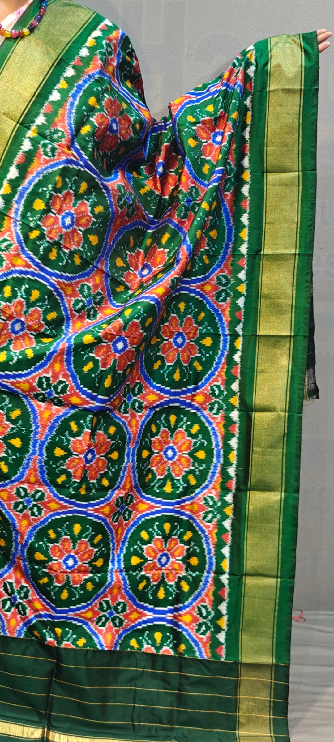 Pochampally IKKAT SILK Handloom Dupatta