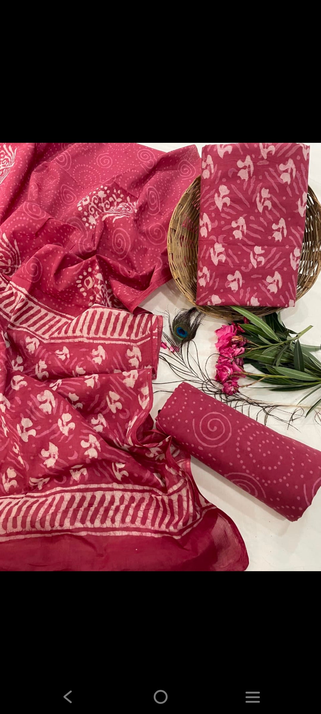 Cotton salwar suit Materials