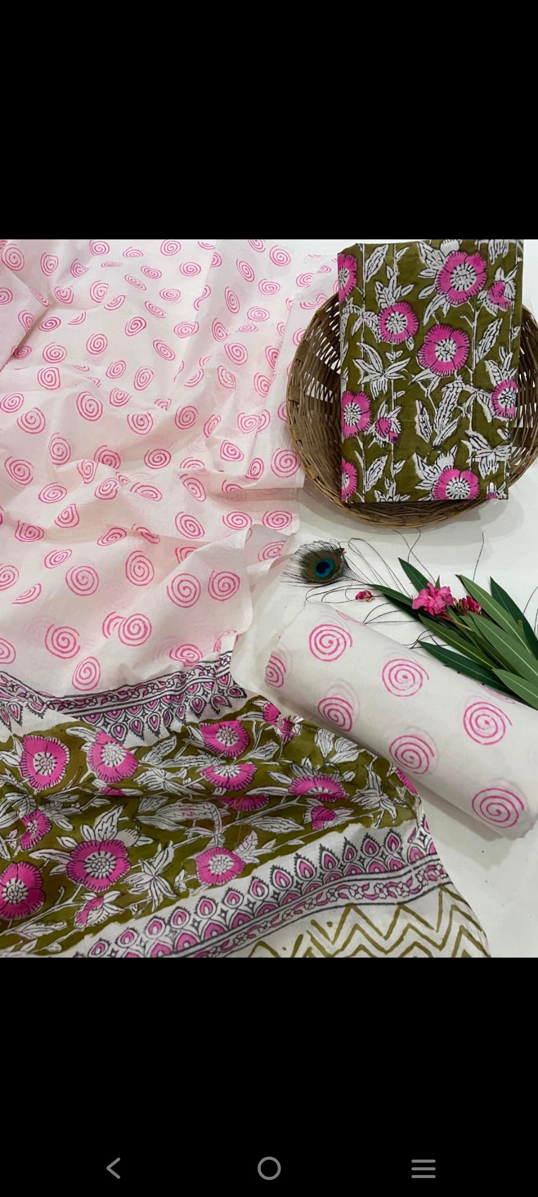 Cotton salwar suit Materials