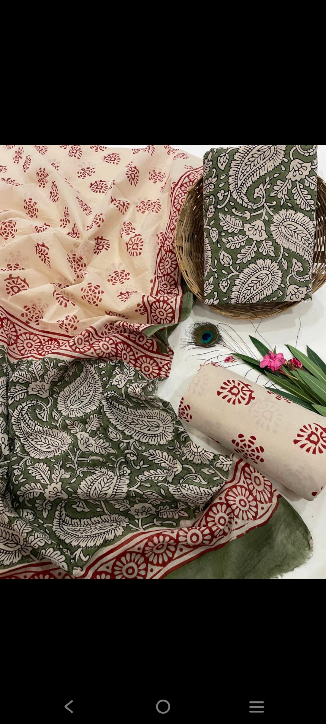 Cotton salwar suit Materials