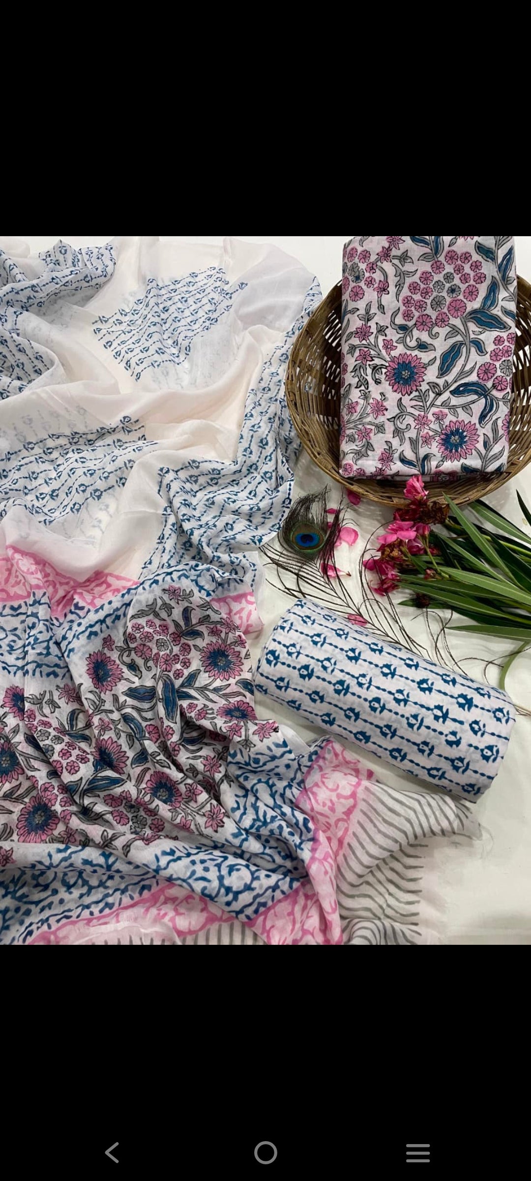 Cotton salwar suit Materials