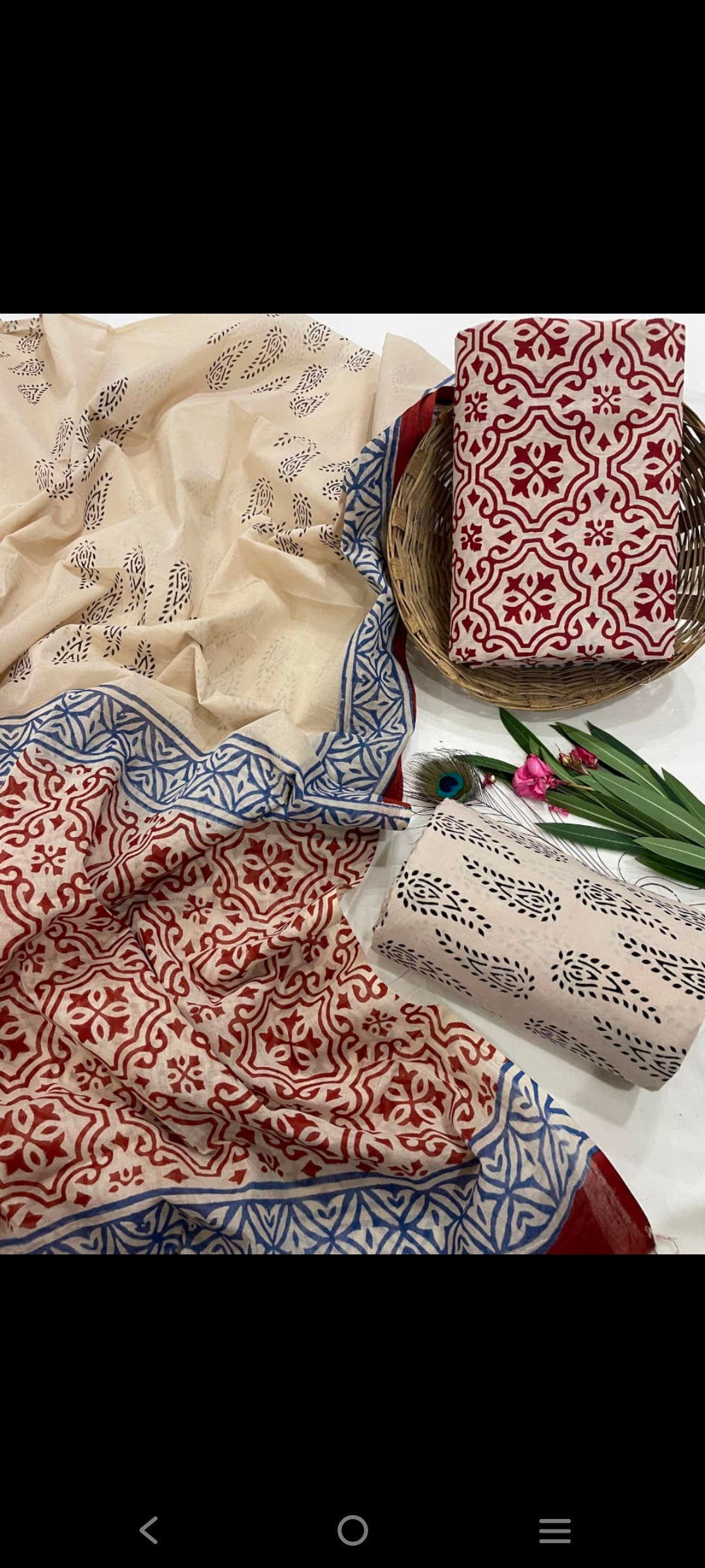 Cotton salwar suit Materials