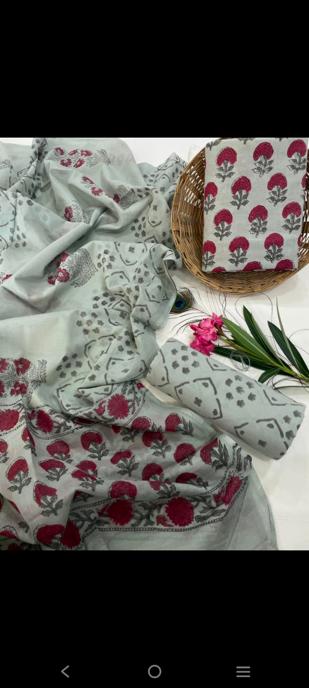 Cotton salwar suit Materials