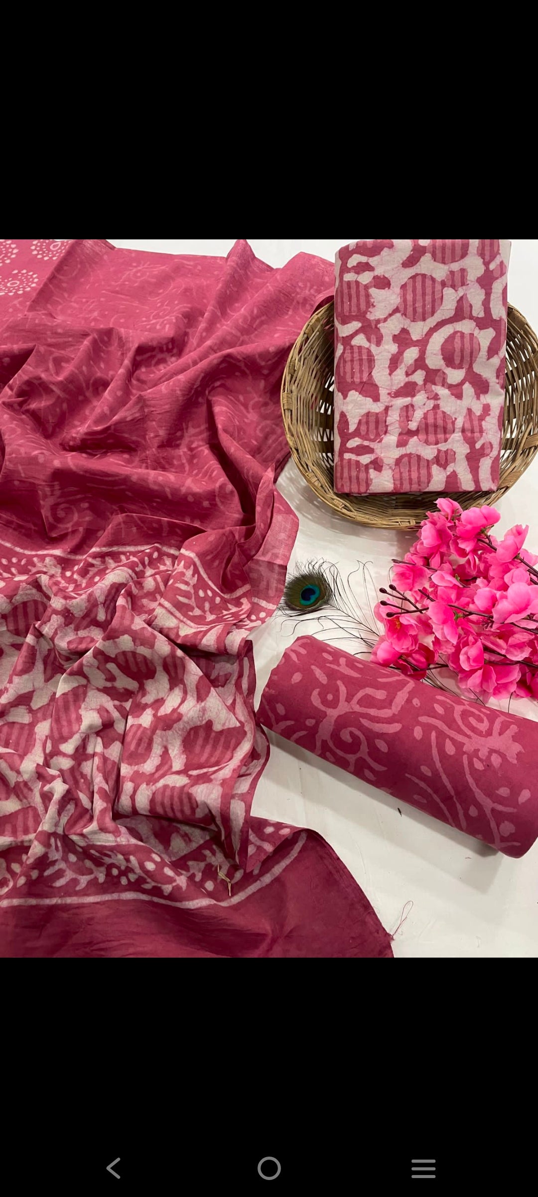 Cotton salwar suit Materials