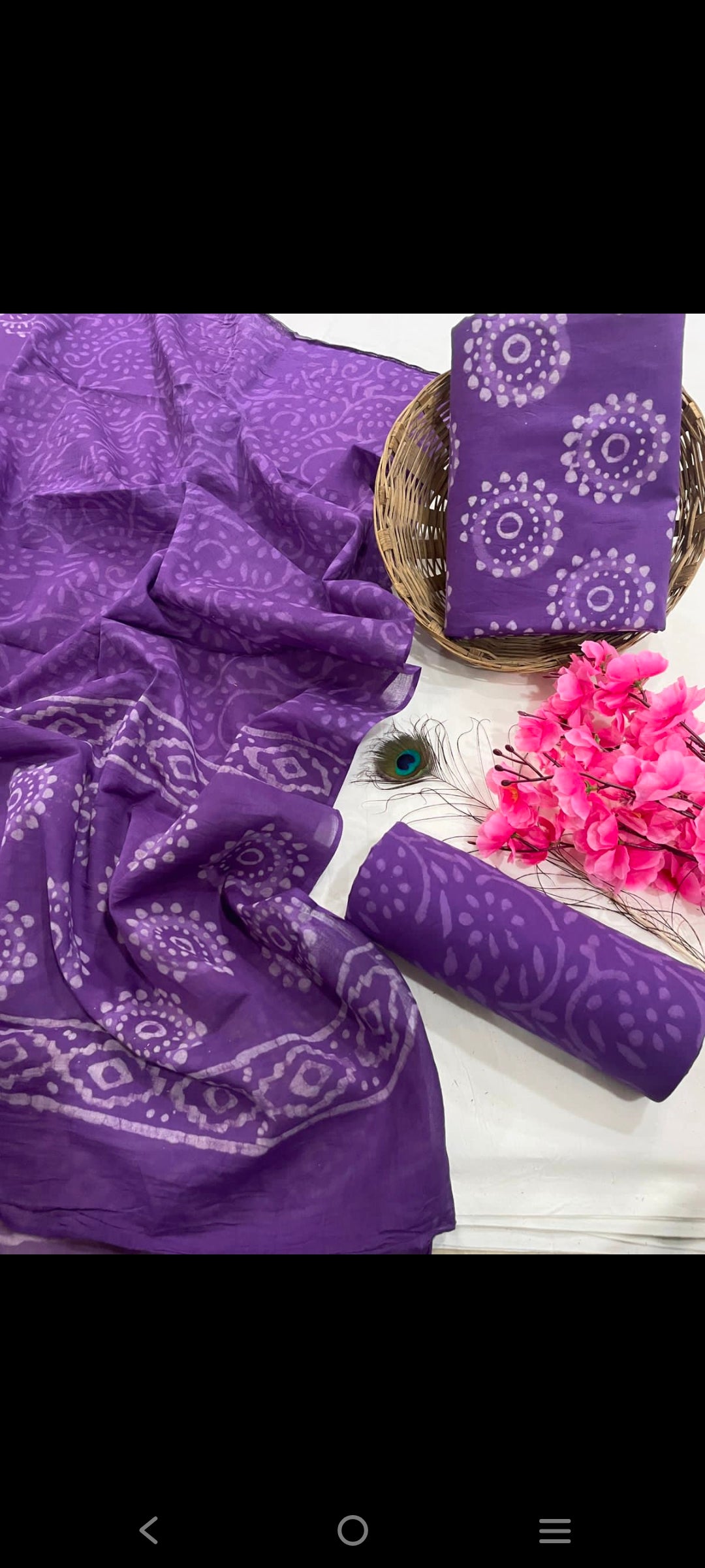 Cotton salwar suit Materials