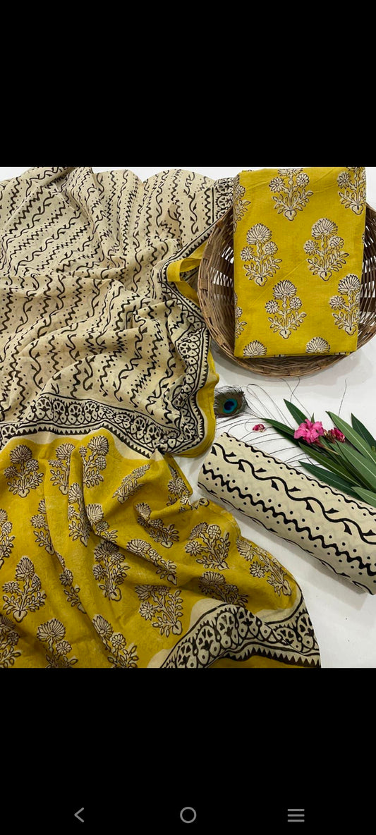 Cotton salwar suit Materials