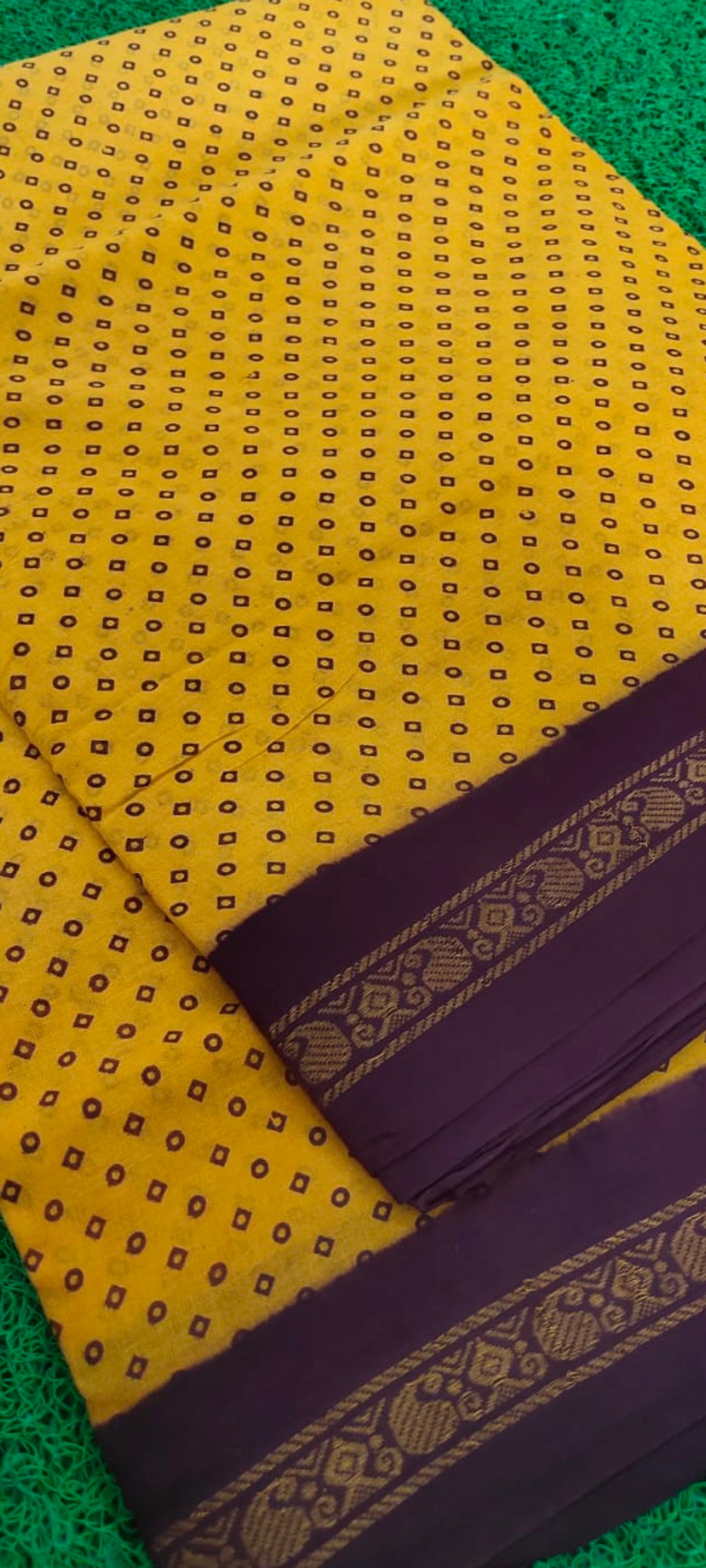 Pure Cotton Sungudi 9 yards madisar Sarees