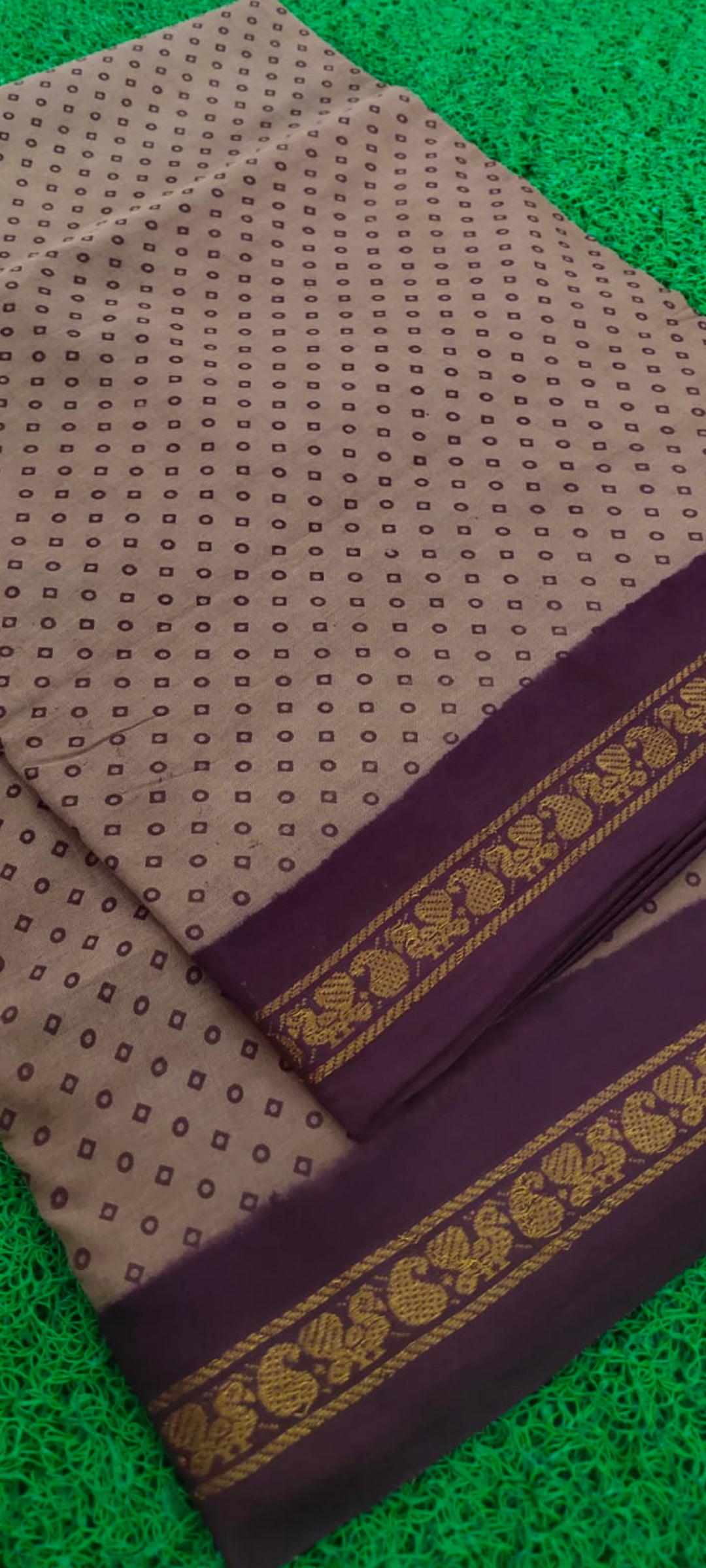 Pure Cotton Sungudi 9 yards madisar Sarees