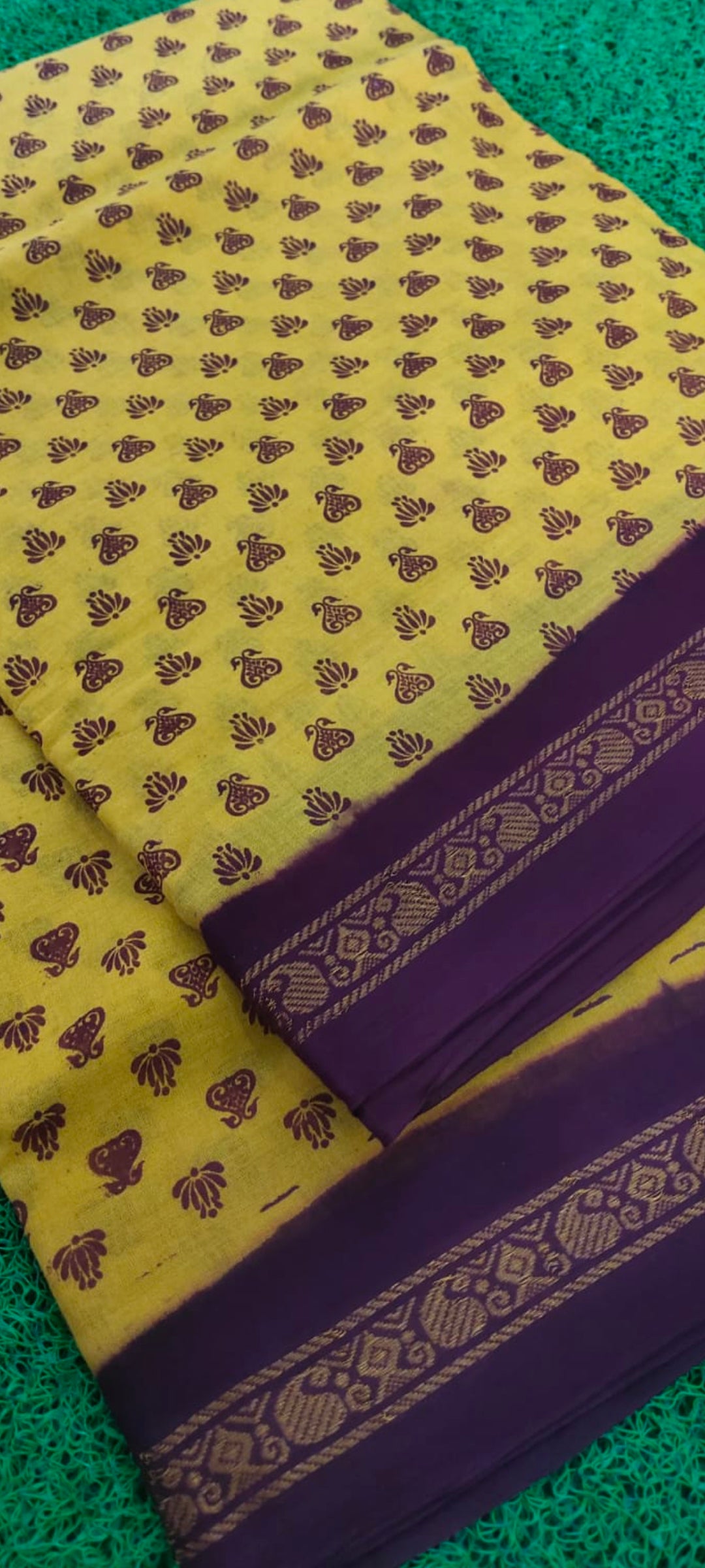 Pure Cotton Sungudi 9 yards madisar Sarees