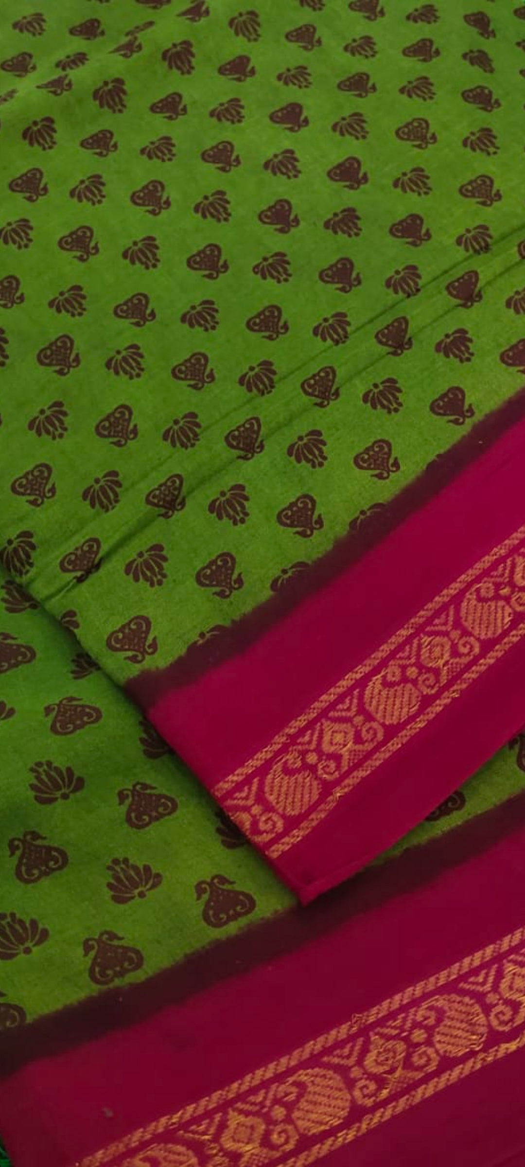 Pure Cotton Sungudi 9 yards madisar Sarees