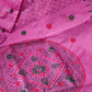 Assam silk Hand stitch Kantha work saree