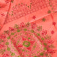 Assam silk Hand stitch Kantha work saree