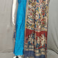 Beautiful Raw Silk top material with Kalamkari Duppatta
