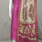 Beautiful Raw Silk top material with Kalamkari Duppatta