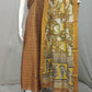 Beautiful Raw Silk top material with Kalamkari Duppatta