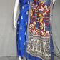Beautiful Raw Silk top material with Kalamkari Duppatta