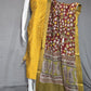 Beautiful Raw Silk top material with Kalamkari Duppatta