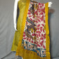 Beautiful Raw Silk top material with Kalamkari Duppatta