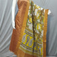 Beautiful Raw Silk top material with Kalamkari Duppatta