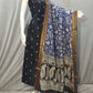 Beautiful Raw Silk top material with Kalamkari Duppatta