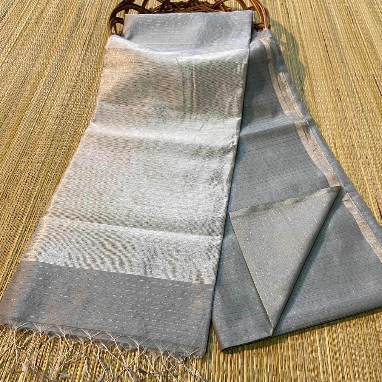 Cotton silk handloom saree