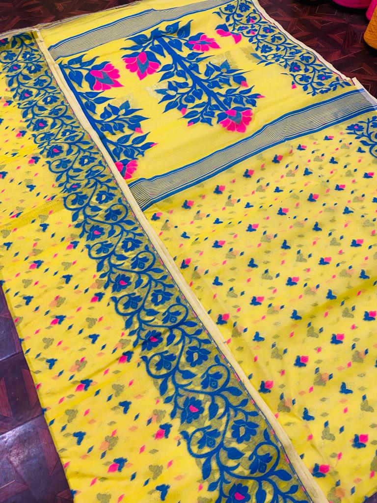 Resham dhakai jamdani sarees